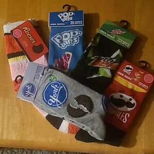 Crew Socks - Blue 5 pair assortment